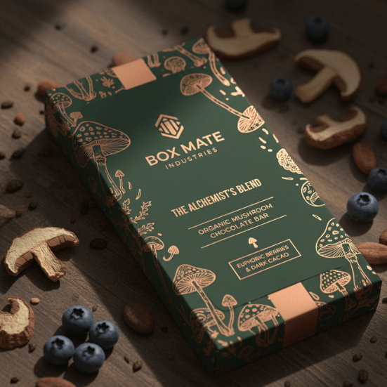 Mushroom Chocolate Bar Packaging - Image 2
